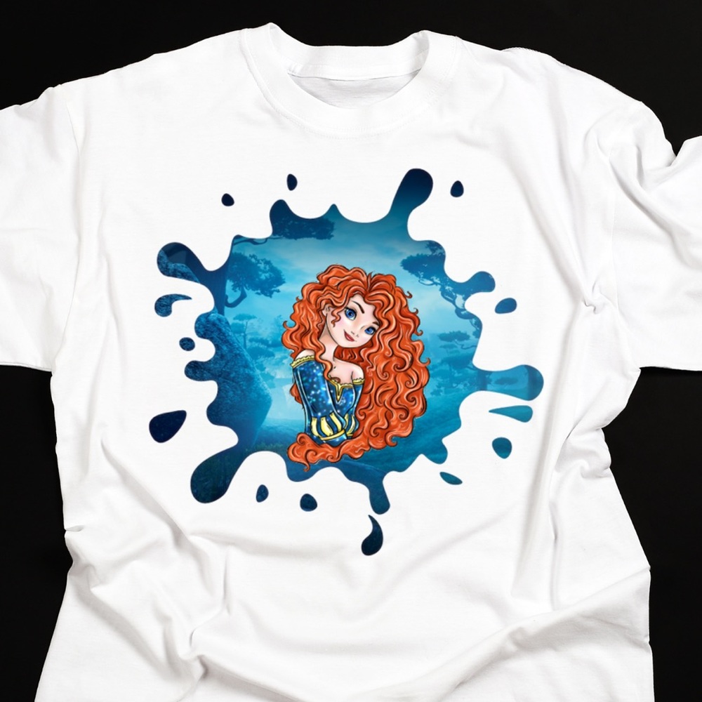 Brave Merida Heat Transfer Vinyl HTV Iron On ready to Press- SHIRT NOT INCLUDED